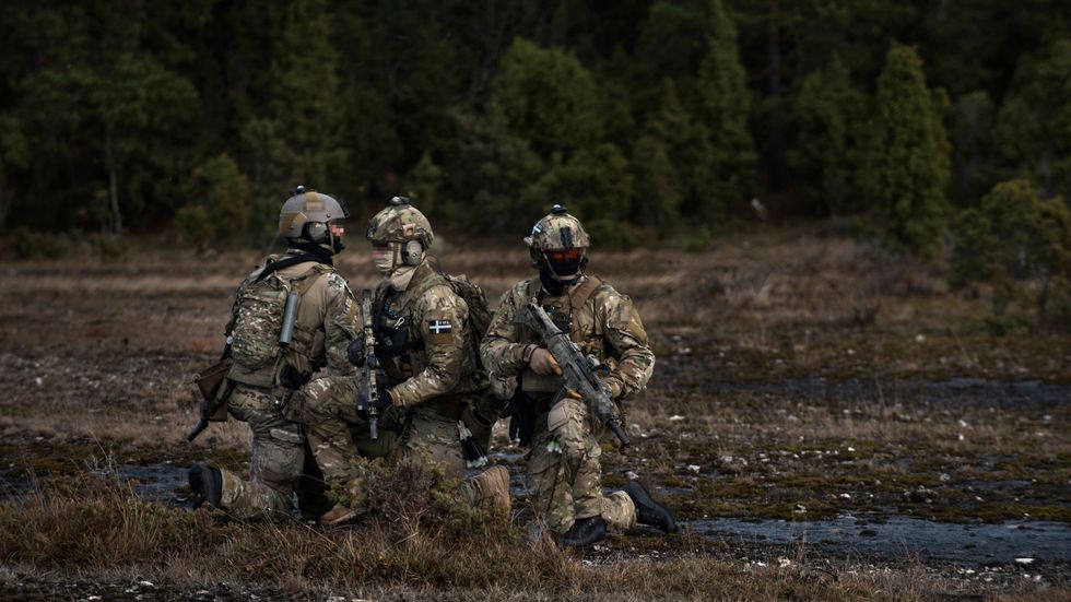 Specialförbandet SOG övar nationellt försvar på Gotland.