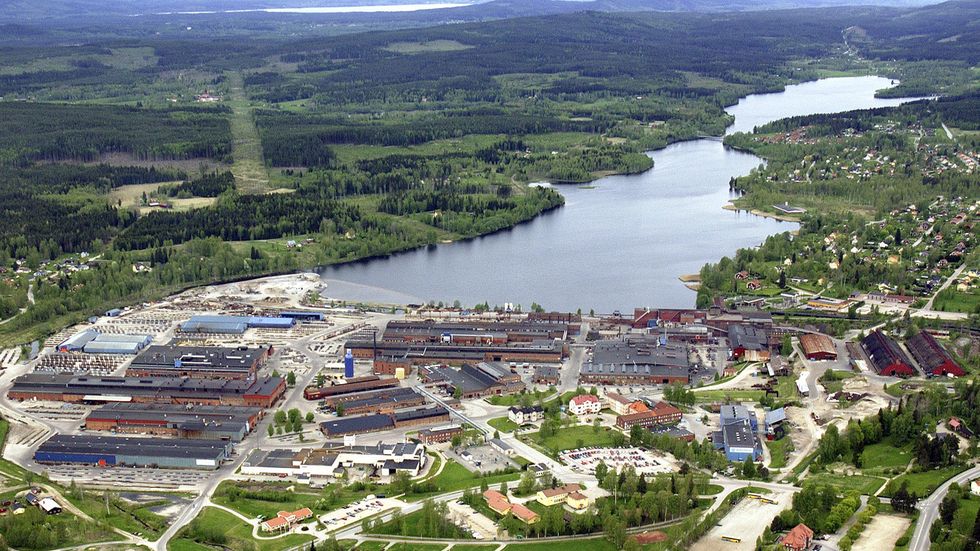 "Airview of Hagfors mill new" av Uddeholms AB