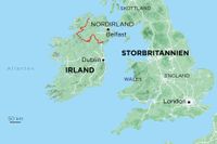 Tvisten handlar om EU- medlemmen Irlands gräns till Nordirland.