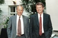 Claes Dahlbäck, Investors tidigare vd, och Marcus Wallenberg, styrelseordförande.