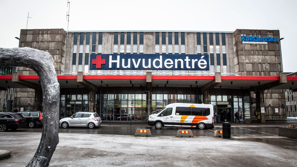 Karolinska universitetssjukhuset ligger i Huddinge i södra Stockholm. Arkivbild.