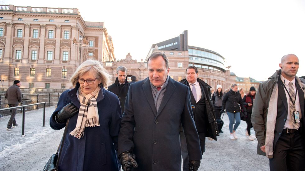 Stefan Löfven släpptes fram som statsminister i fredags, efter att Centerpartiet, Liberalerna och Vänsterpartiet tryckt gult i statsministeromröstningen.