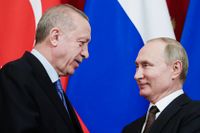  Recep Tayyip Erdogan och Vladimir Putin.
