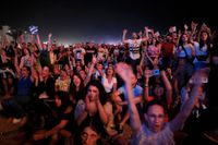 Publik vid Eurovision i Tel Aviv, Israel 2019. Arkivbild.