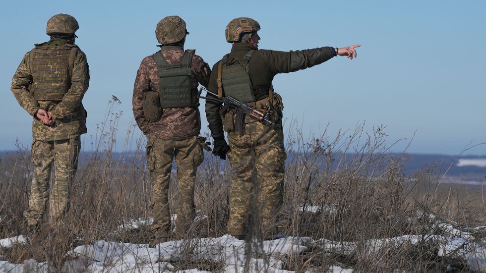 Ukrainska soldater. Arkivbild.