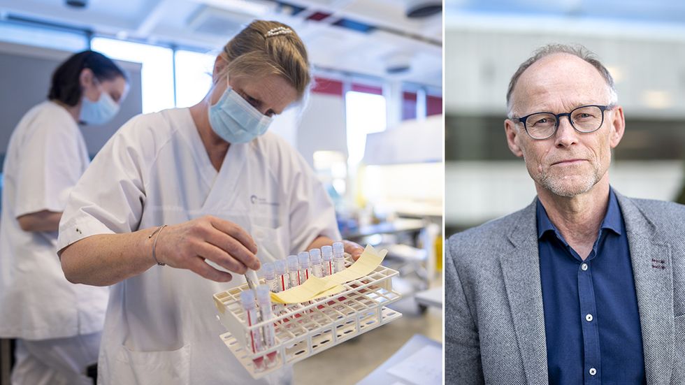 Frode Forland, Norges smittskyddsdirektör, till höger, tror att Sverige kan komma lindrigare undan när coronasmittan återigen ökar.