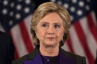 Hillary Clinton erkände sig besegrad i ett tal på onsdagen.