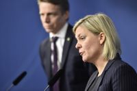 Finansminister Magdalena Andersson (S) och biträdande finansminister Per Bolund (MP).