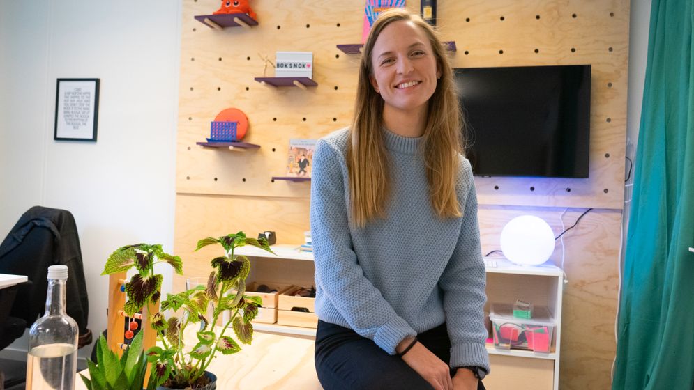 Fjolårets vinnare av Framtidens entreprenör etablerar sig i Tyskland. ”Investerarna tycker att Boksnok är spännande”, säger barnboksappens grundare Monica Fagraeus.