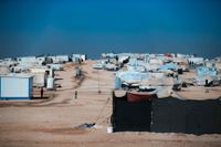 Flyktinglägret Zaatari i Jordanien. Här bor en stor mängd flyktingar från det krigshärjade Syrien.