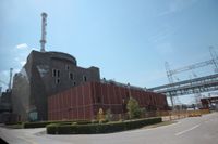 En av de sex reaktorerna vid Zaporizjzja. Arkivbild.