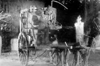 Dödens ekipage i Victor Sjöströms filmatisering av ”Körkarlen” från 1921.