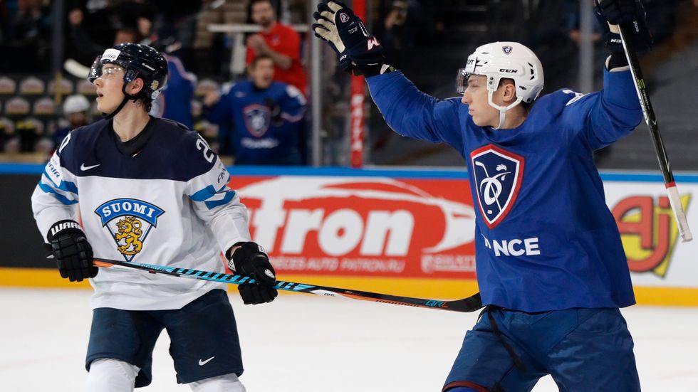 Frankrike slog Finland i ishockey-VM.