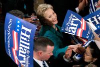Hillary Clinton under sin kampanj 2008.