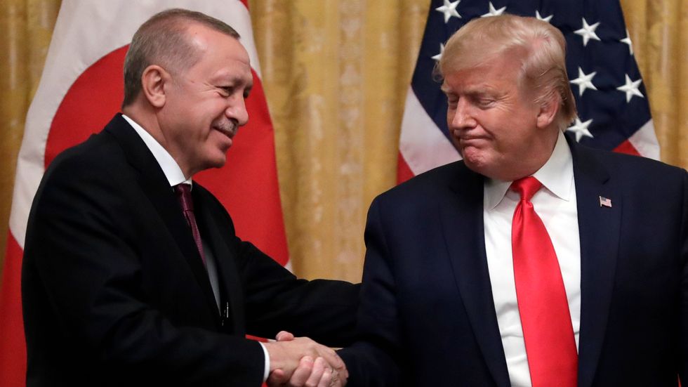 Presidentmöte i Vita huset mellan Turkiets Recep Tayyip Erdogan och Donald Trump.