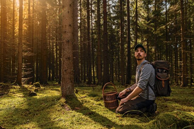 Niki Sjölund jobbar med att få ut människor i skog och mark, och väl där upptäcka allt gott som växer naturligt i Sverige.
