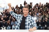 Sylvester Stallone, 73, är tillbaka i Cannes för att prata om den femte (och möjligen sista) filmen i "Rambo"-serien.