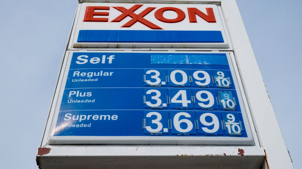 Lysande tider för Exxon. Arkivbild.