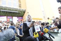 Augusti 2017. Ensamkommande asylsökande manifesterar på Medborgarplatsen för att stoppa utvisningarna till Afghanistan.