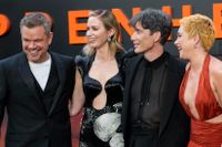 Matt Damon, Emily Blunt, Cillian Murphy och Florence Pugh på röda mattan för Christopher Nolans "Oppenheimer" i London den 13 juli – innan de lämnade premiären för att strejka. 
