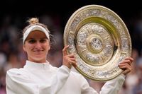 Marketa Vondrousova vann årets Wimbledon.