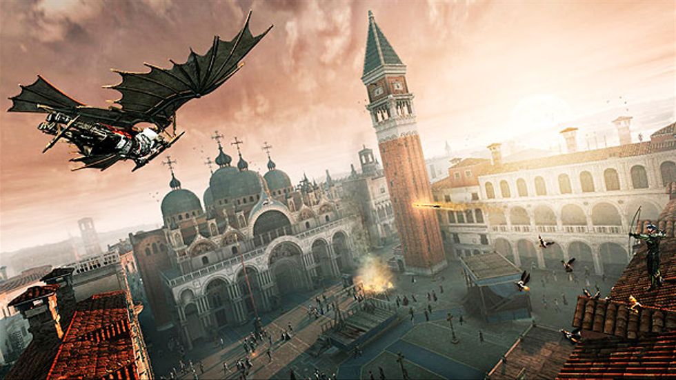 Städer som Florens och Venedig finns i spelet och digitala fotnötter berättar om platsernas historia.