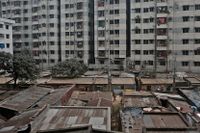 Slum i Dhaka i Bangladesh.