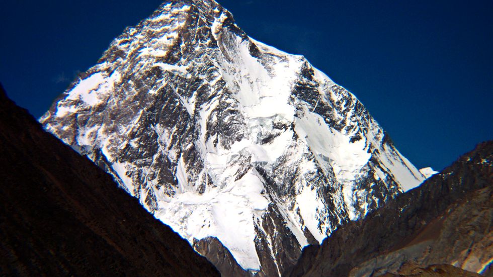 Nepalesiska klättrare uppges vara de första att nå toppen på berget K2 på vintern. Arkivbild.
