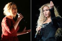Adele och Beyoncé tippas bli de stora vinnarna när årets Grammys delas ut.