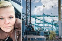 Katja Koho åkte Jetline på Gröna Lund i söndags. Hon undkom olyckan med några minuter.