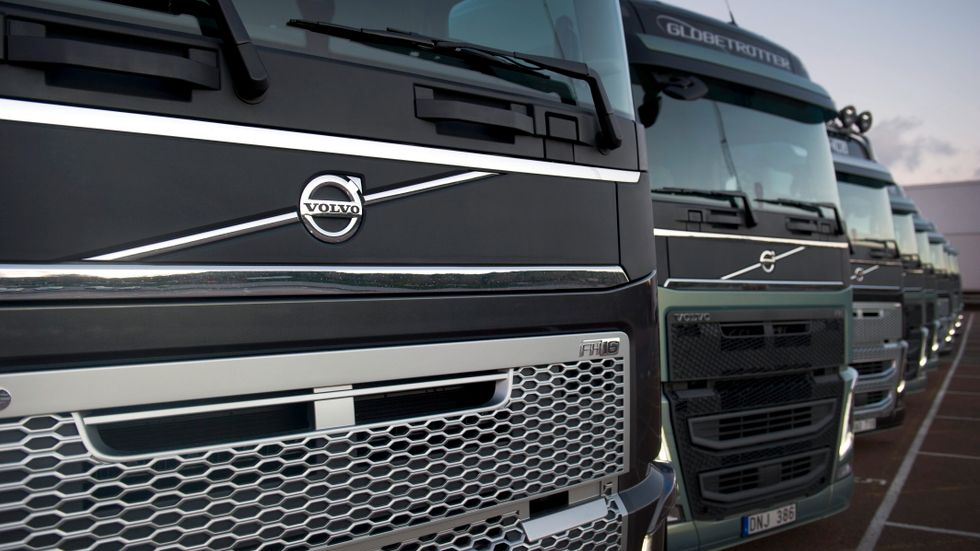 Lastbilstillverkaren Volvo ska ingå i en "strategisk allians" med Isuzu. Arkivbild.