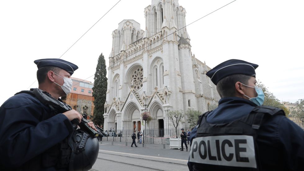 Kyrkan Notre Dame de Nice där terrordådet skedde.