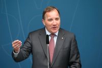 Statsminister Stefan Löfven (S) stöttar den svenska OS-kandidaturen på plats i Lausanne. Arkivbild.