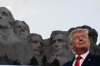 USA:s president Donald Trump vid Mount Rushmore.