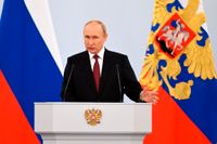 Ryssland annekterar fyra ukrainska regioner som har ockuperats under kriget, meddelar Vladimir Putin.