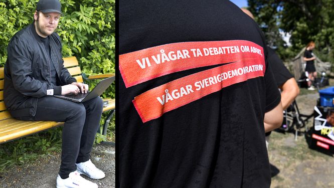  Henrik Johansson från Avesta granskar Sverigedemokraterna genom internetsajten "Inte rasist men". Foto: Pernilla Wahlam/Aftonbladet