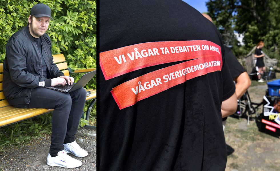  Henrik Johansson från Avesta granskar Sverigedemokraterna genom internetsajten "Inte rasist men". Foto: Pernilla Wahlam/Aftonbladet