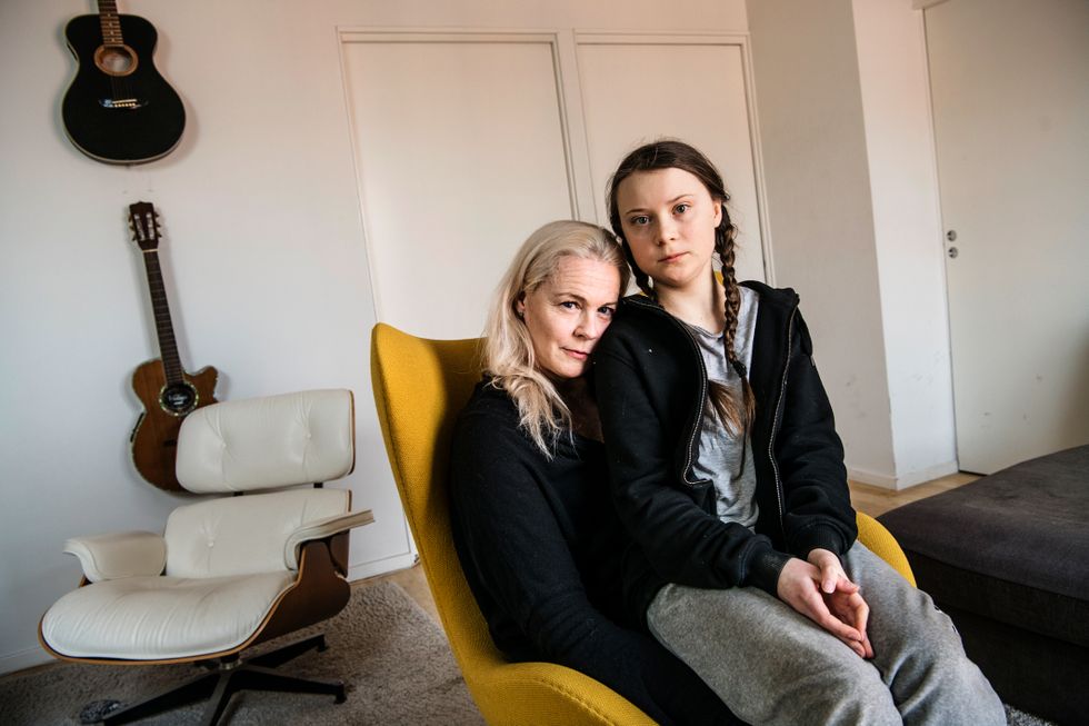 Malena Ernman och Greta Thunberg