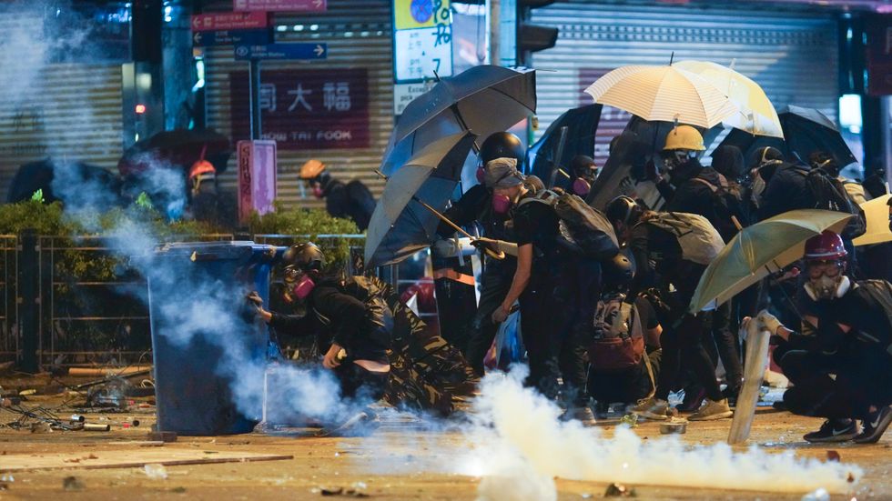 Det är inte bara på gatorna som konflikten i Hongkong syns. I medier pågår också en kamp om verklighetsbilden. Arkivbild.