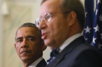 USA:s president Barack Obama och Estlands president Toomas Hendrik Ilves.