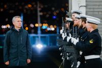 Natos generalsekreterare Jens Stoltenberg vid den stora övningen Trident Juncture 18 i hans hemland Norge.