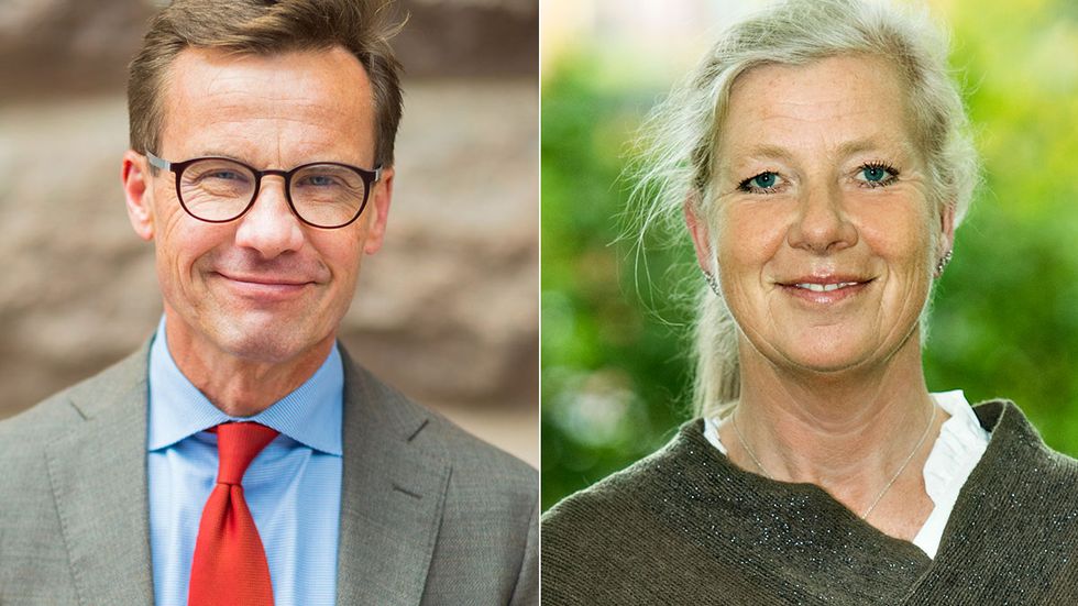 Ulf Kristersson och Kristina Axén Olin.