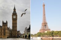 Priserna på bostäder i London bromsar in. I Paris rapporteras samtidigt de kraftigaste prisstegringarna på länge.