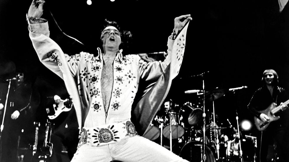 Elvis Presley i filmen ”Elvis on tour”, 1972.