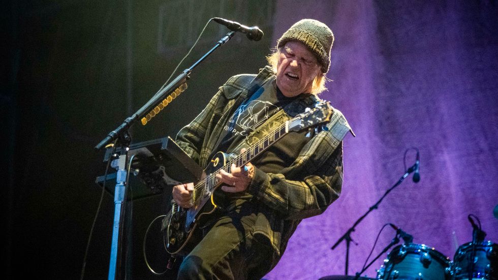 Neil Young på musikfestivalen Bottle Rock Napa Valley i maj i år.