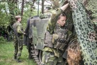 Svenska soldater övar på Tofta militärområde på Gotland under den årliga militärövningen Baltops i somras.
