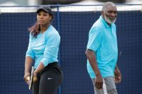 Serena Williams och Richard Williams. Arkivbild.