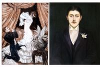 Teckning med inspiration från Marcel Prousts ”På spaning efter den tid som flytt” och porträtt av Proust målat av av Jacques-Emile Blanche.