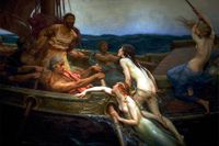 ”Odysseus och sirenerna” av Herbert James Draper.