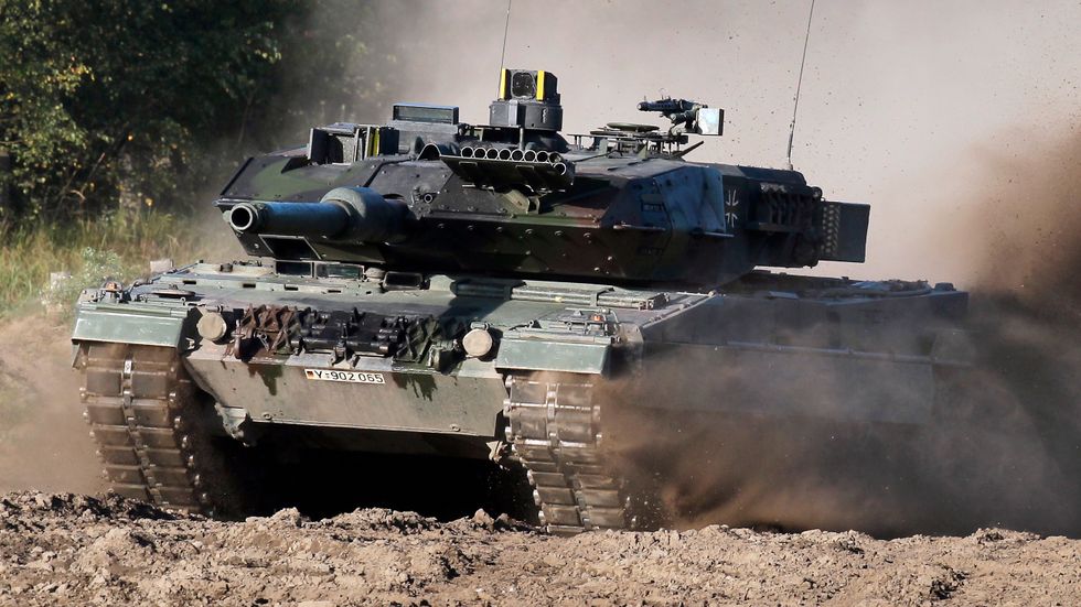 Tysk Leopard 2-stridsvagn.